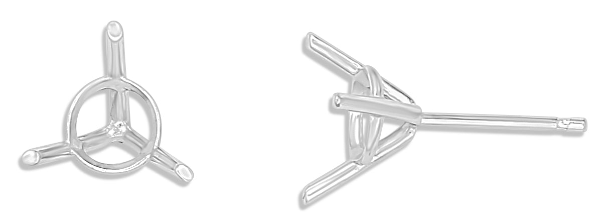 14k White Gold Lightweight Martini Earring (Single)