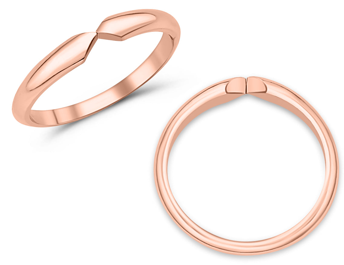 Plain Shank, 14k Rose, Size 5.0