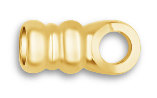 14K Yellow Gold 1.5mm Ring Cap