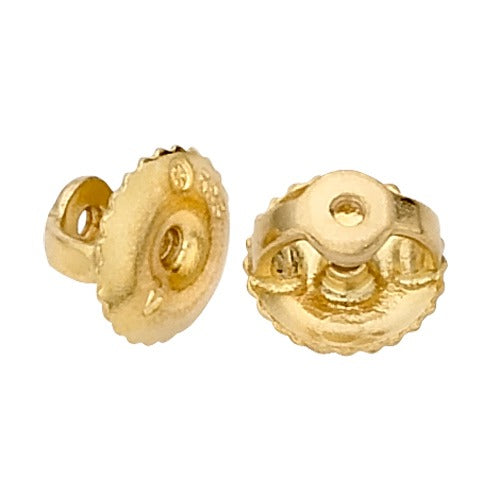 14K Screw Back, .041"Hole, 5.35mm OD