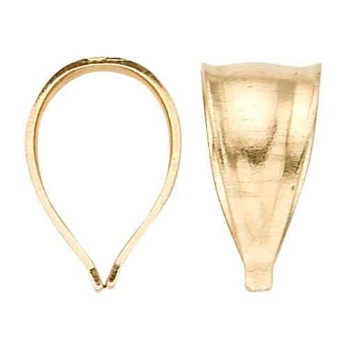 Heavy Solder-On Bail 14k Yellow Gold
