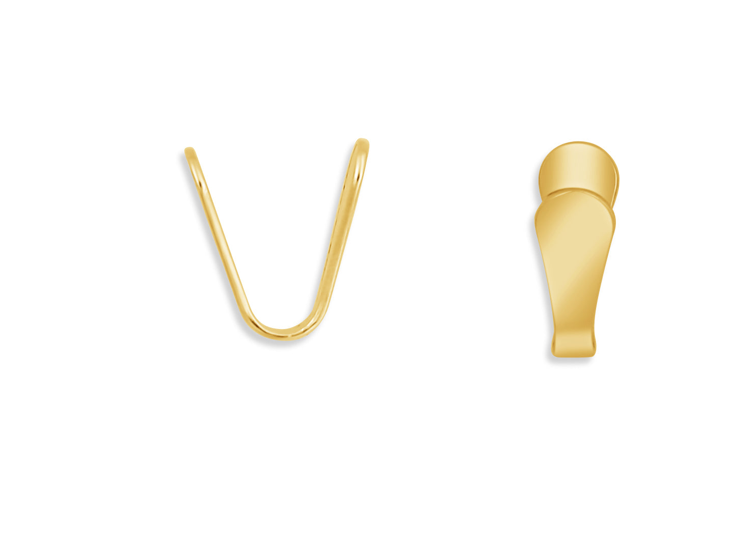 10k Yellow Gold Flat End Cap