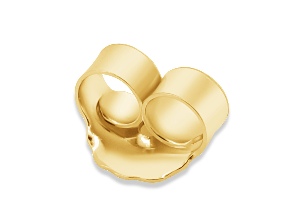 18k  Gold Friction Earring Back (Single)