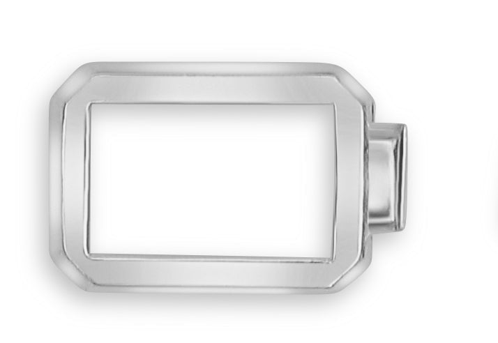 14K White Gold Emerald Bezel Setting – For Custom Jewelry Designs