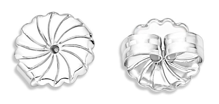 Swirl Jumbo Friction Earring Back .036"-.040" Hole