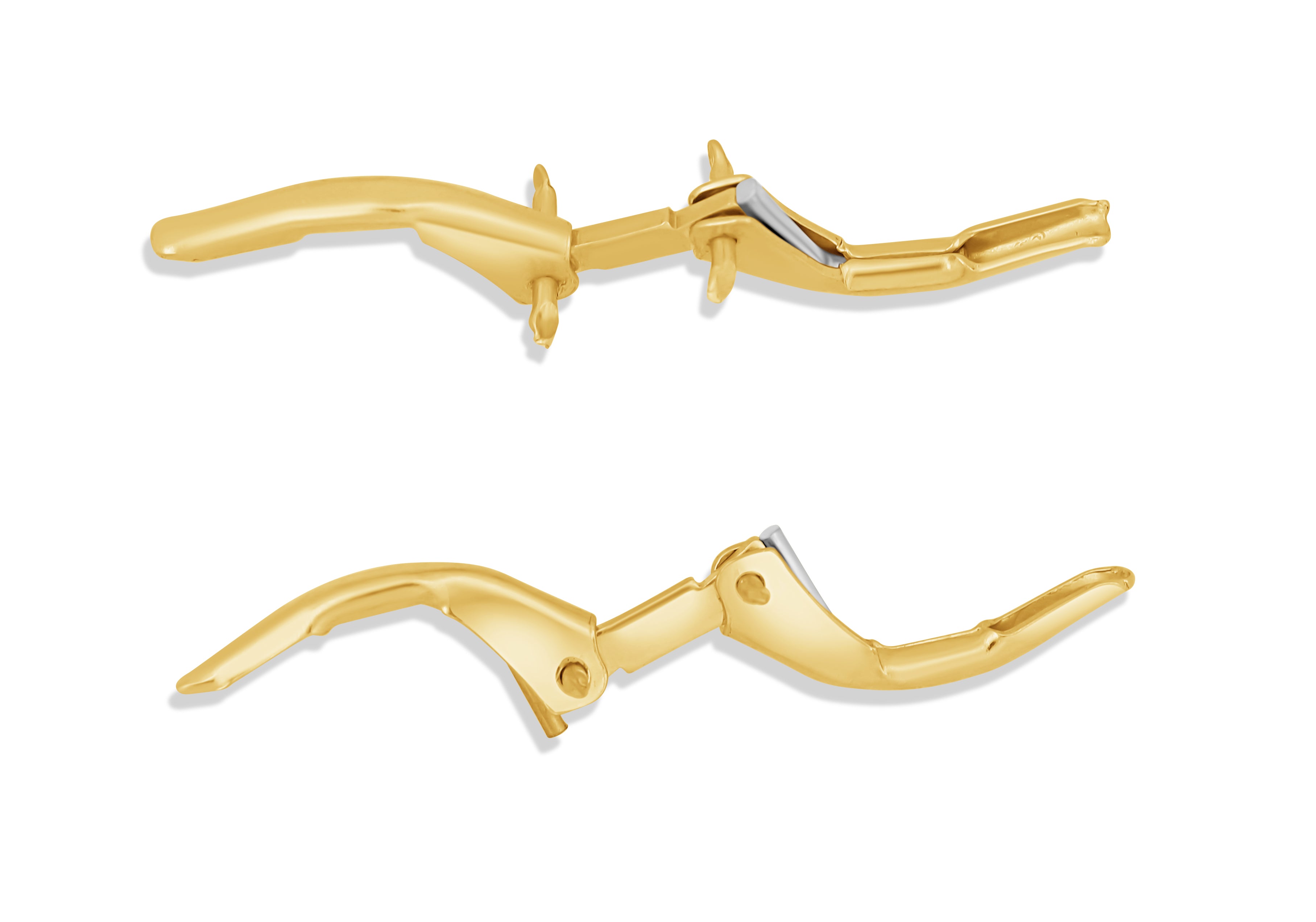 14K JUMBO LB Clip Pair (Stainless Steel Spring)