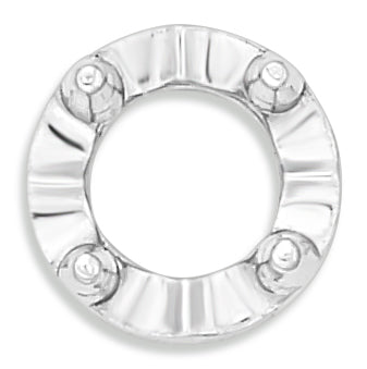 14K White Gold 5mm Illusion Top Setting – For 0.18–0.20 ct Round Stones