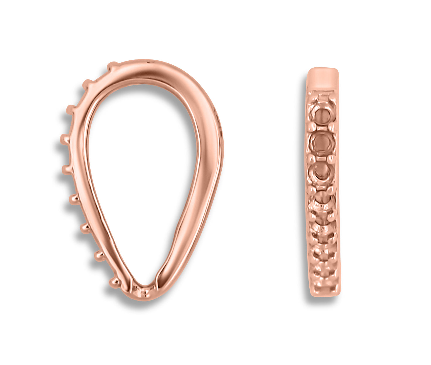 14K Gold Accented Bail with Pavé Stones – 10.30mm Length