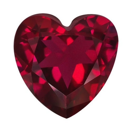 Heart Shape Synthetic Garnet