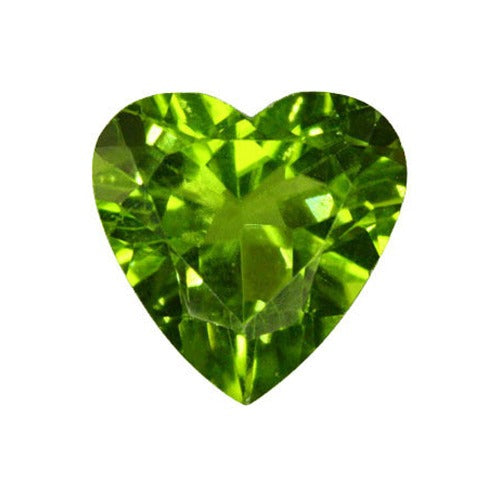 Heart Shape Synthetic Peridot