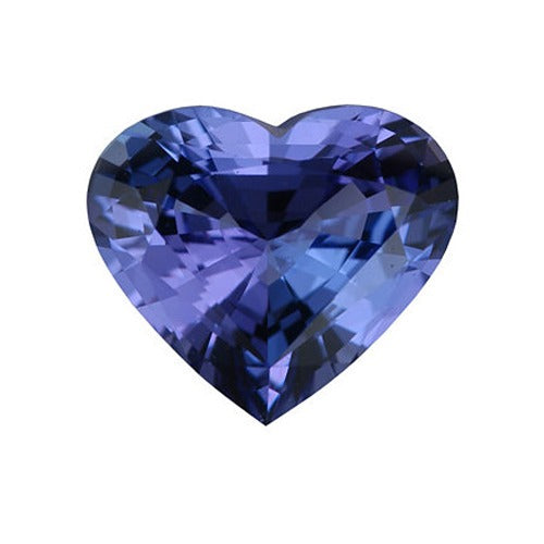 Heart Shape Synthetic Tanzanite, 4.0 mm