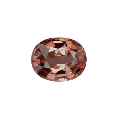 Oval Synthetic Rose Zircon