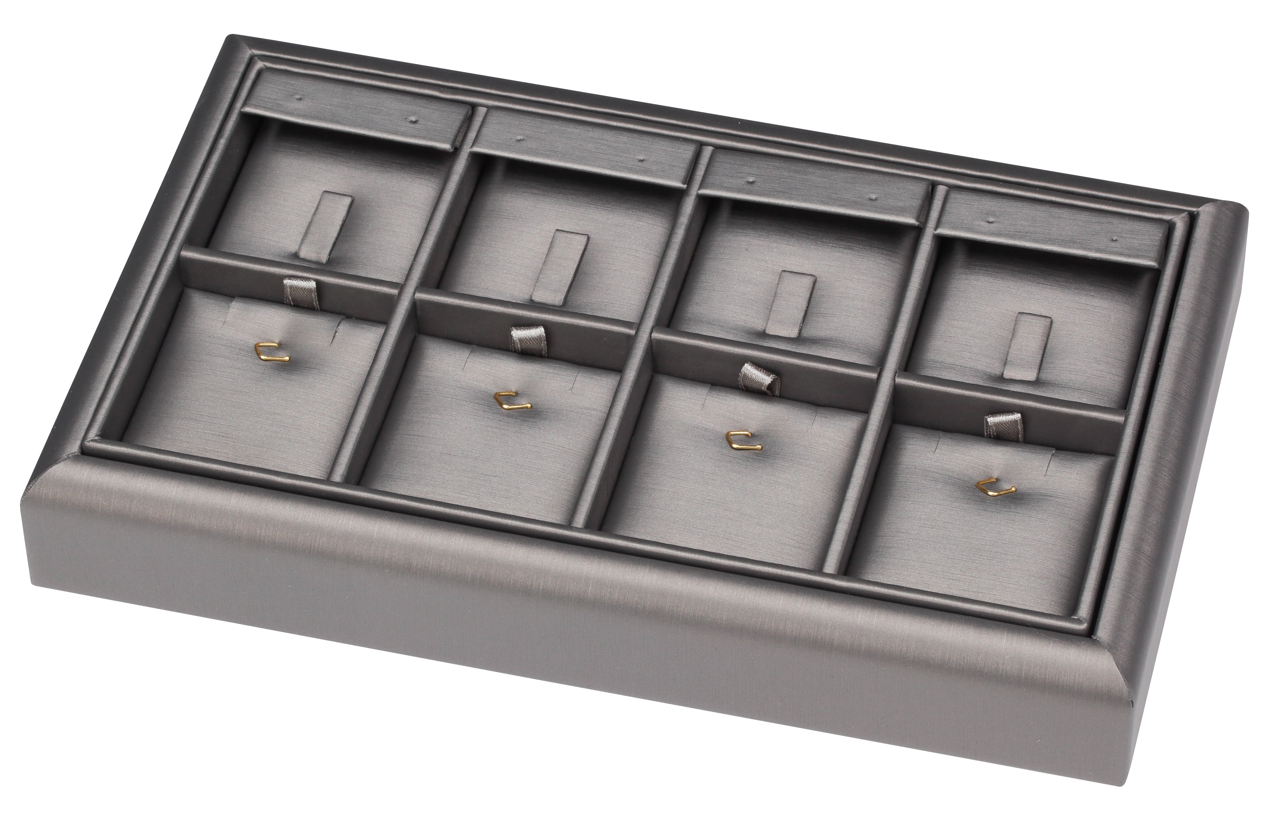 8-Compartment Stackable Combination Trays, 9" L x 5.5" W
