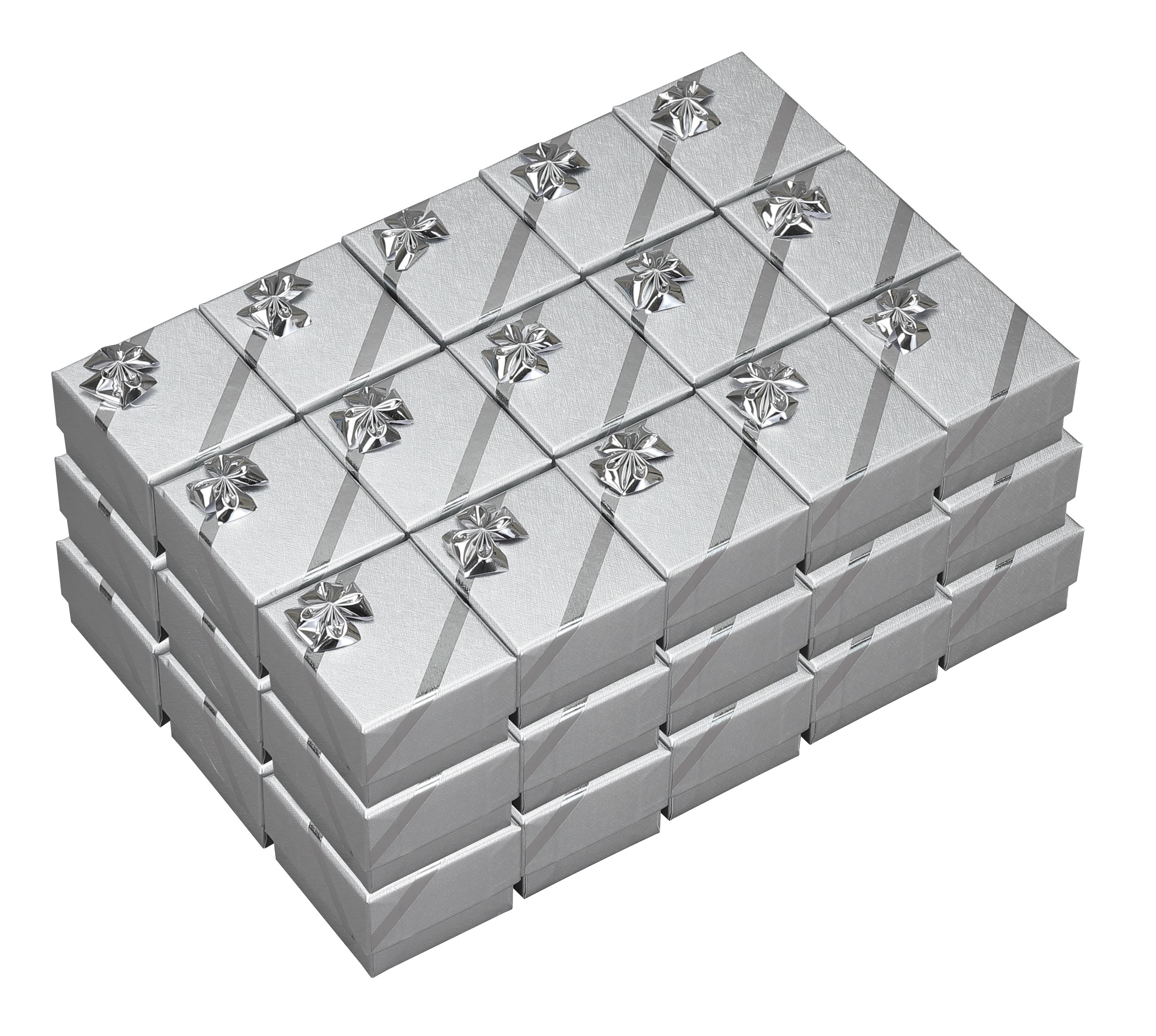 Ring Boxes with Bows Pk of 48