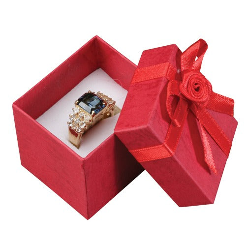 Ring Gift Boxes - Colorful Floral Bow Tie Gift Boxes