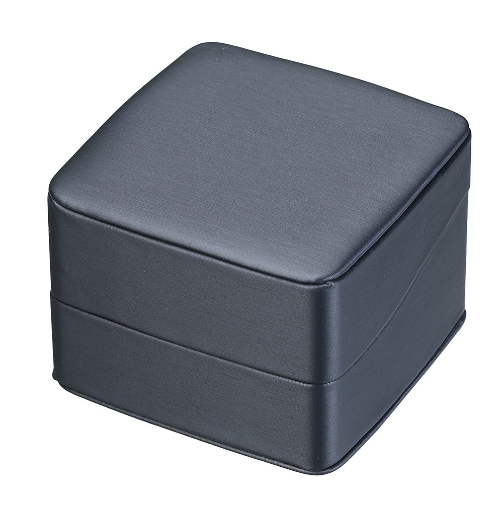 "Dusk" Earring Tree Box in Brushed Blue Leatherette
