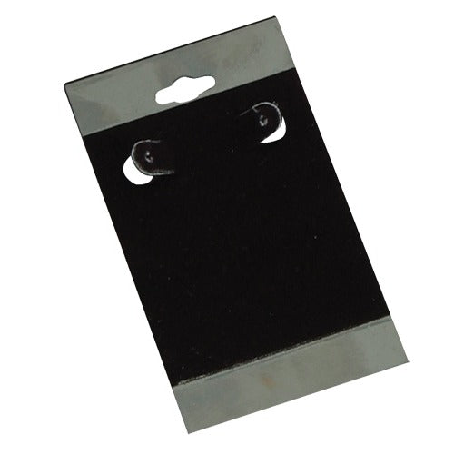 Flocked Hanging Display Cards for Hoop Earrings (Pk/200), 3" L x 2" W
