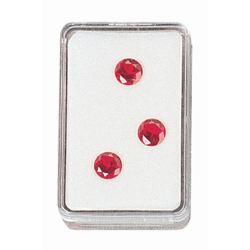 Acrylic Gem Boxes w/White Flat-Foam Inserts, Pk/12