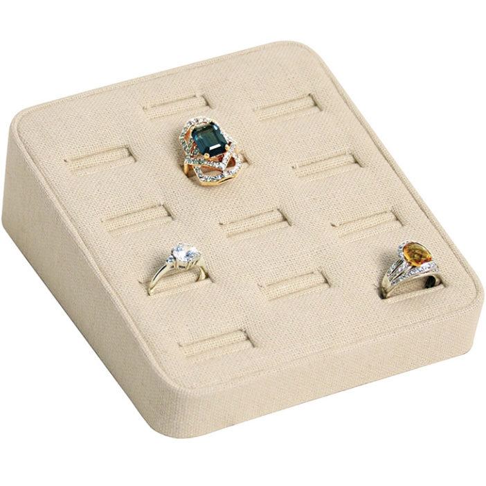 12-Slot Angled Ring Bar Displays, 5" L x 5.75" W