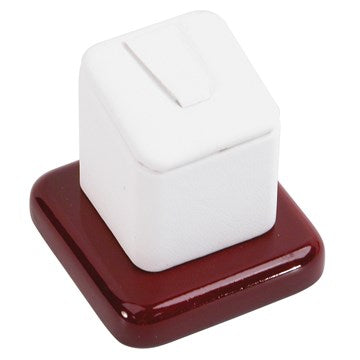 Single-Clip Square Ring Columns in Pearl & Mahogany, 1.75" L x 1.75" W