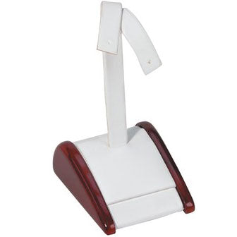 Single-Pair Rabbit Ear Earring Displays in Pearl & Mahogany, 2.5" L x 3" W