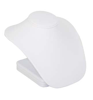 Low-Profile Standing Bust Displays in Pearl, 6.5" L x 6.25" W