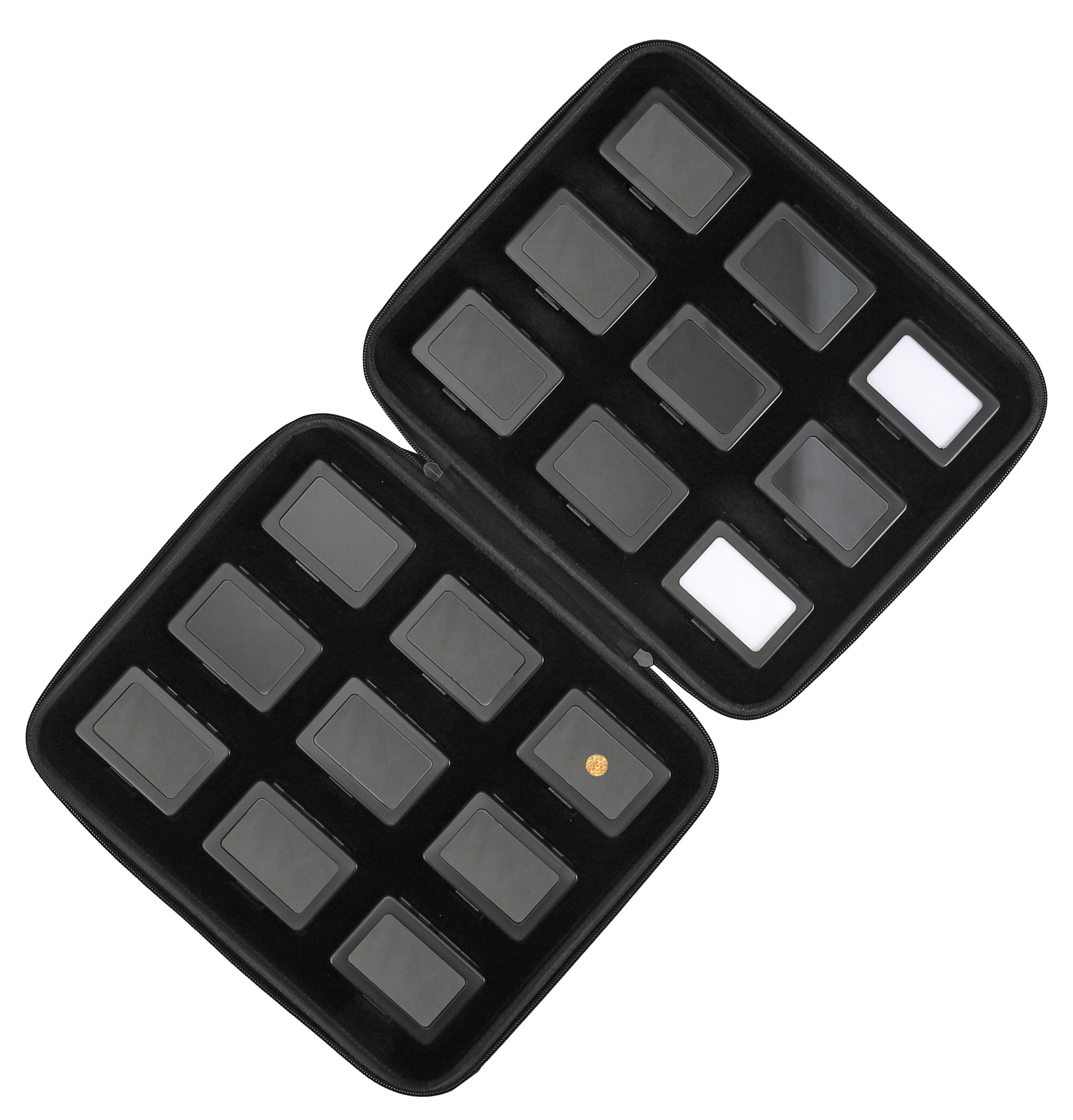 18 Metal Gem Boxes (80 x 55mm) in Zippered Folder