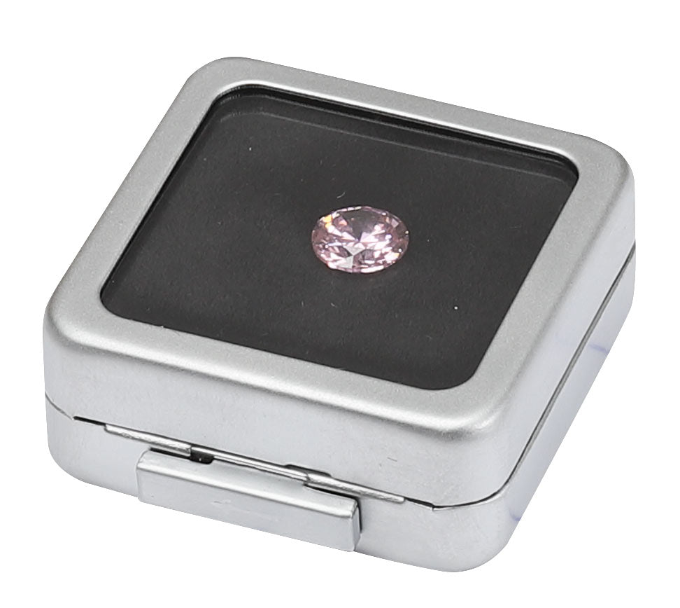 18 Metal Gem Boxes (40mm) in Zippered Folder