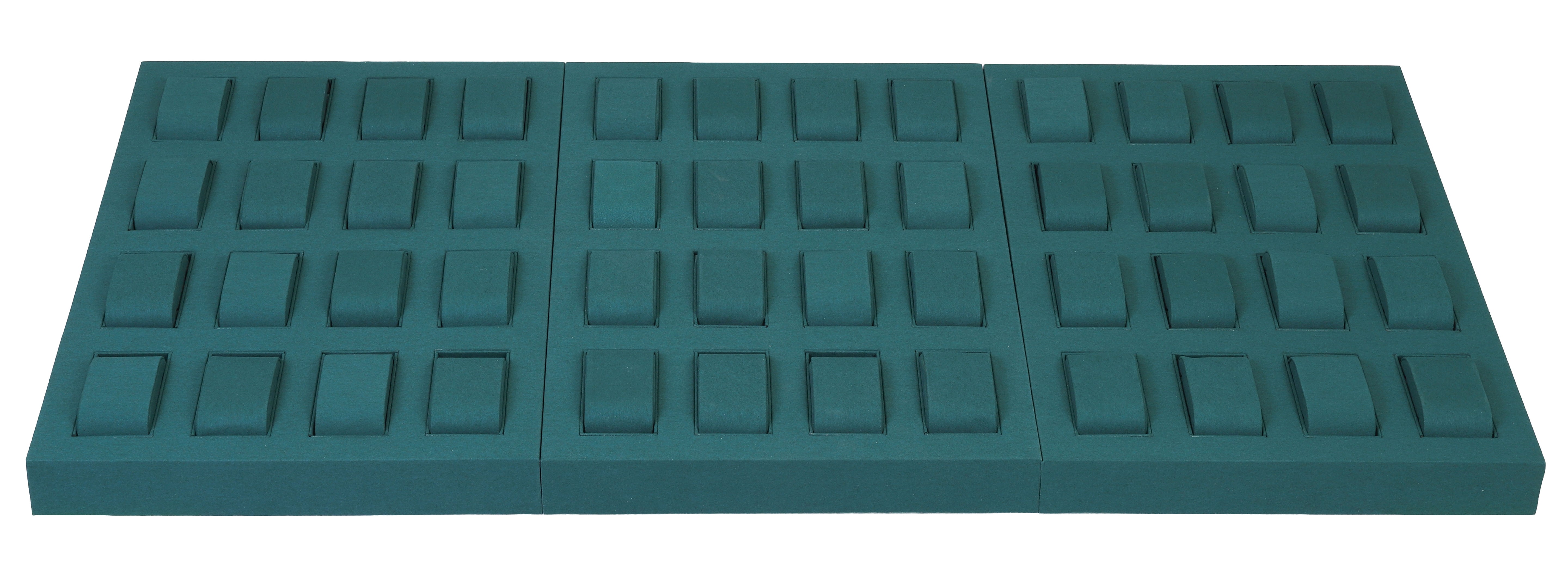 LUXE 48 Watch Display Tray Set in Microfiber Suede