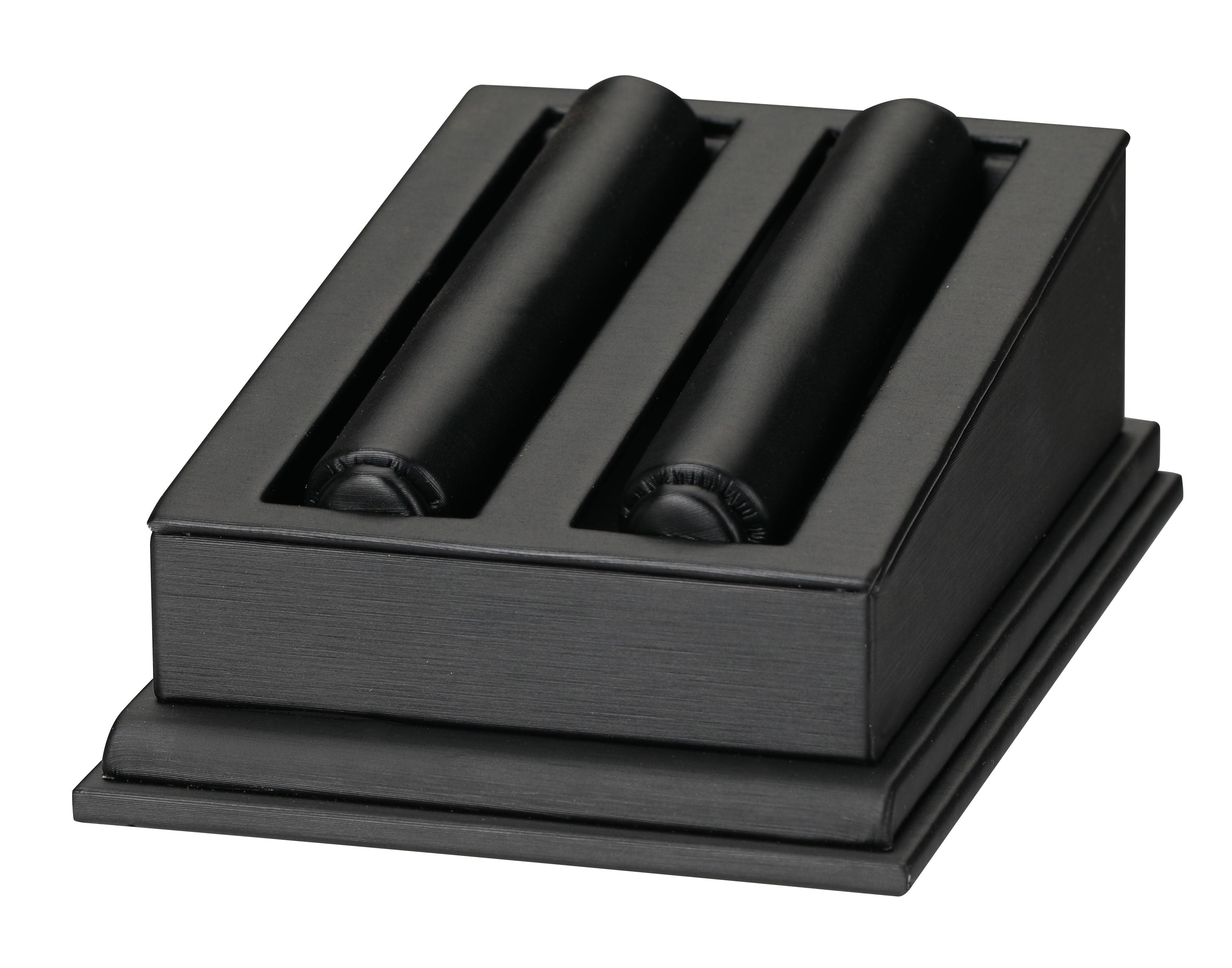 2-Tube Stackable Ring Displays, 3.75" L x 5.25" H