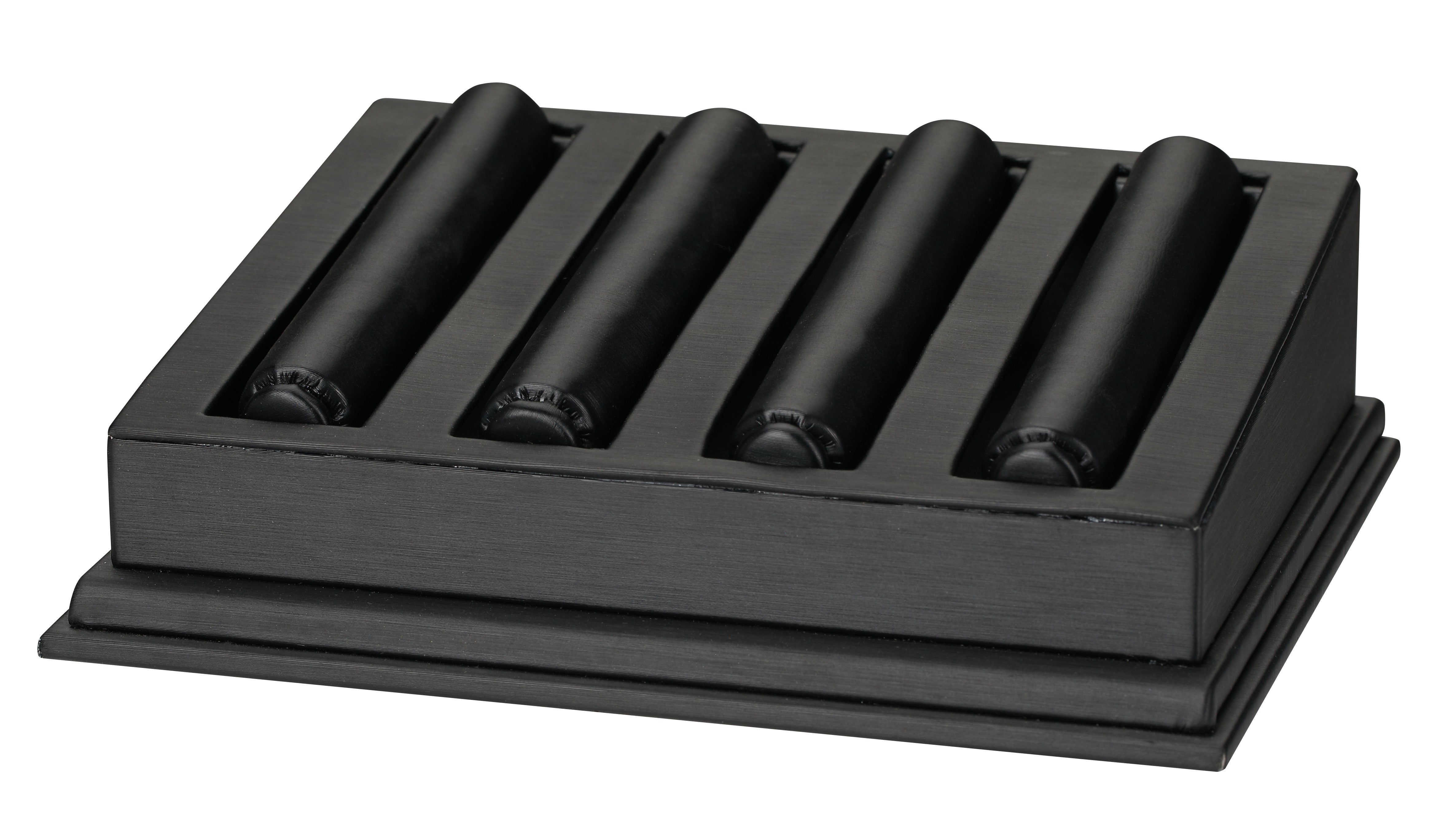 4-Tube Stackable Ring Displays, 6.5" L x 5.25" H