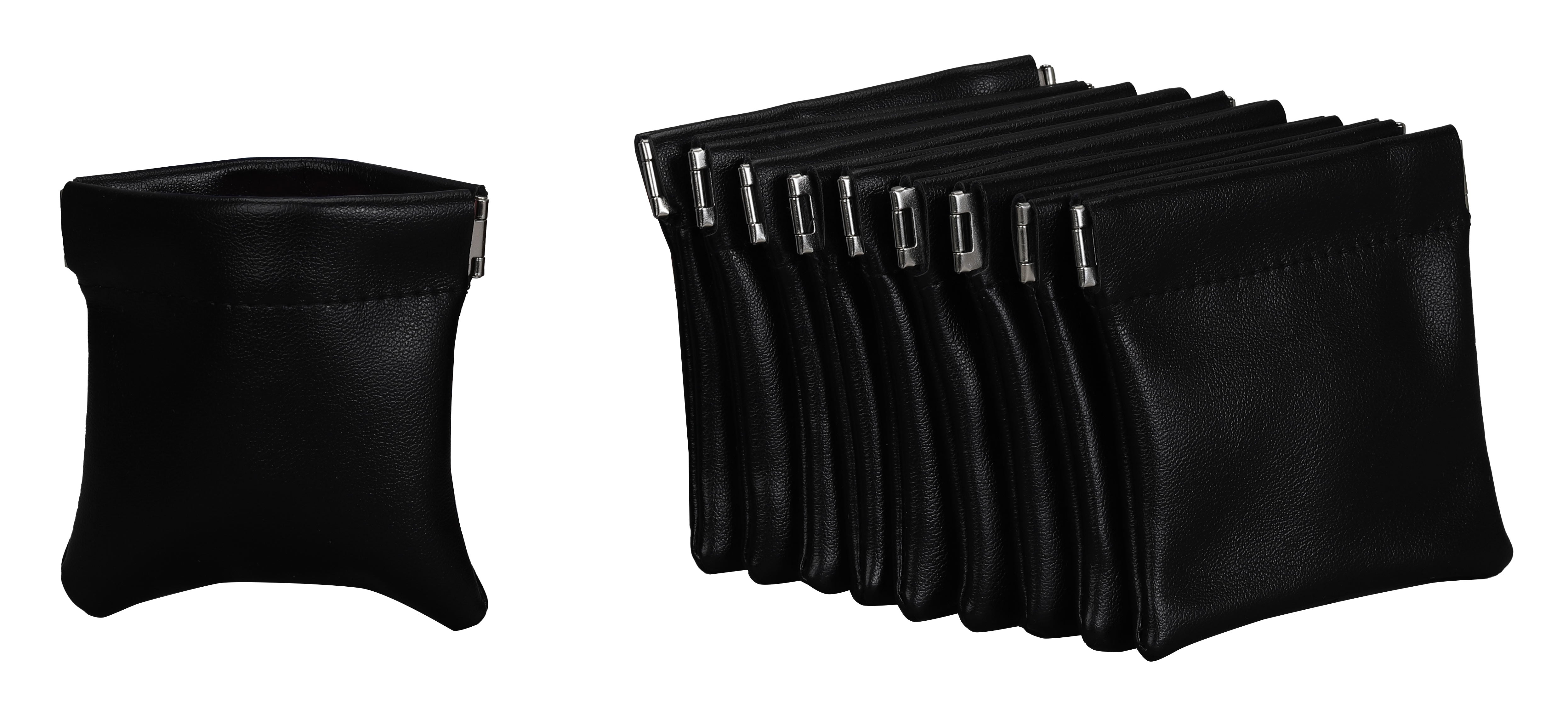 Squeeze Top Pouch in Leatherette, Pk/20