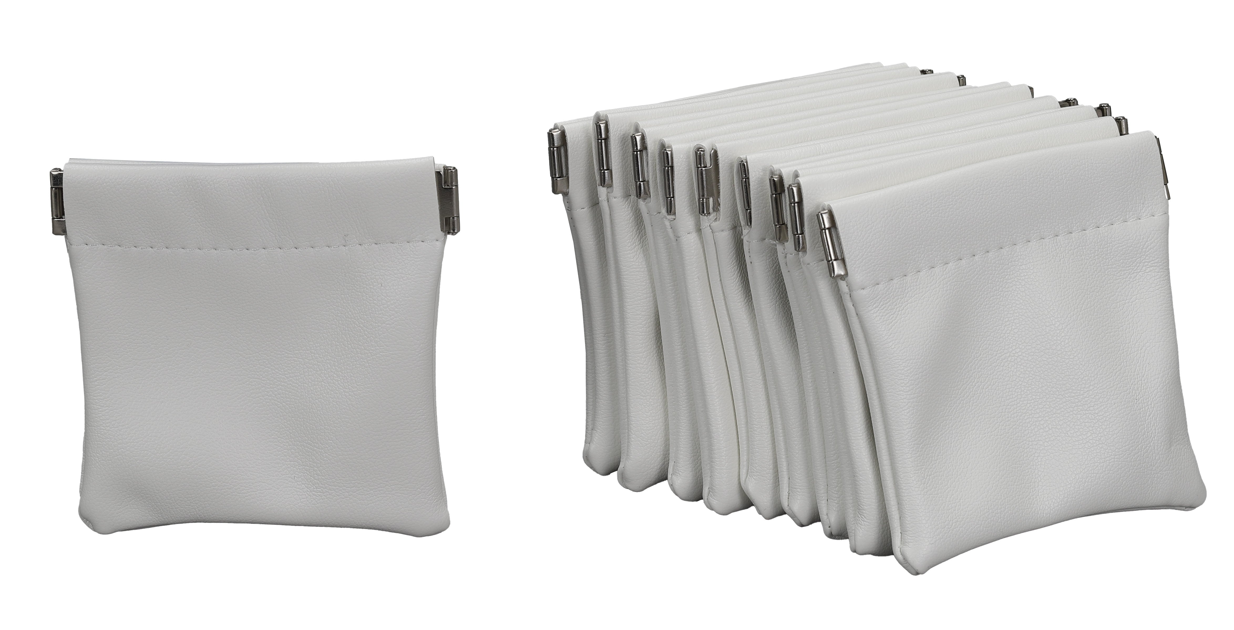 Squeeze Top Pouch in Leatherette, Pk/20