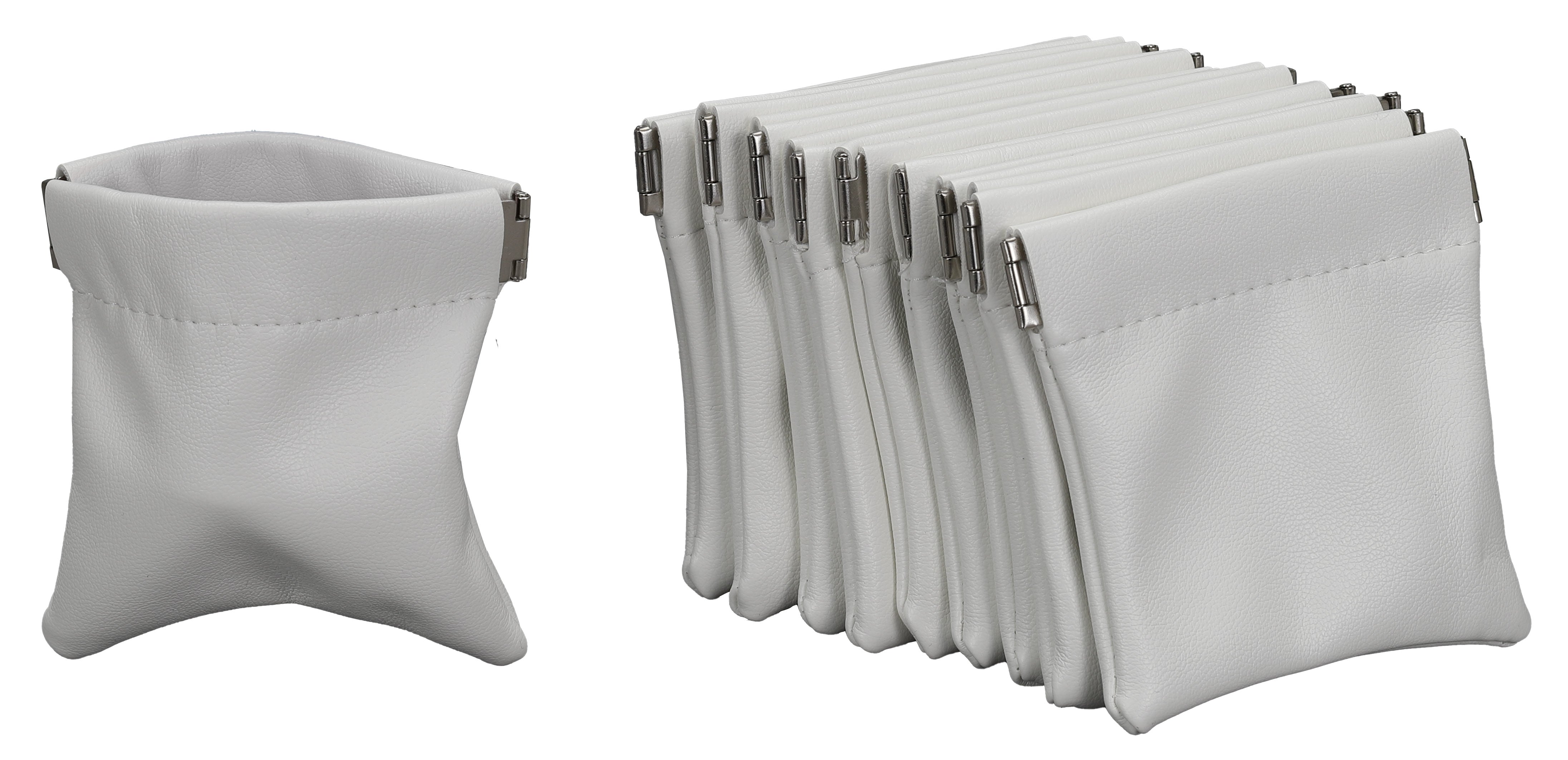 Squeeze Top Pouch in Leatherette, Pk/20