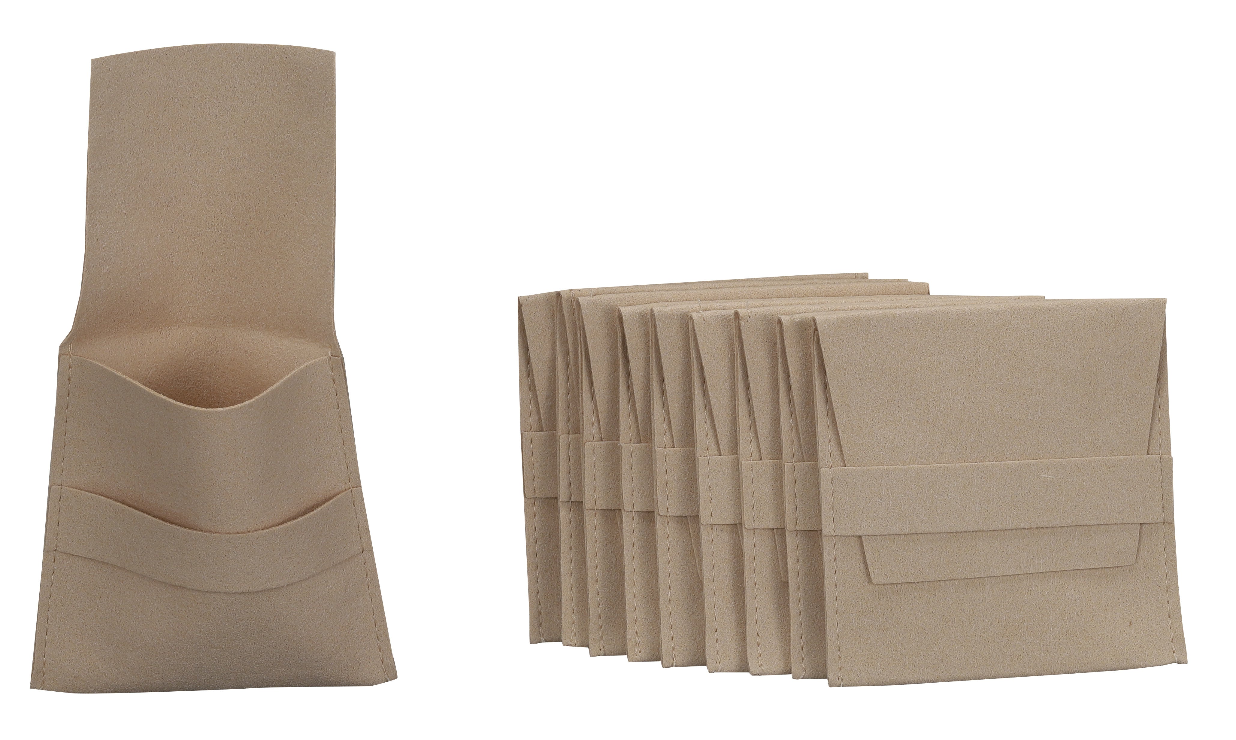 Microsuede Pouch With Flap Pk of 20