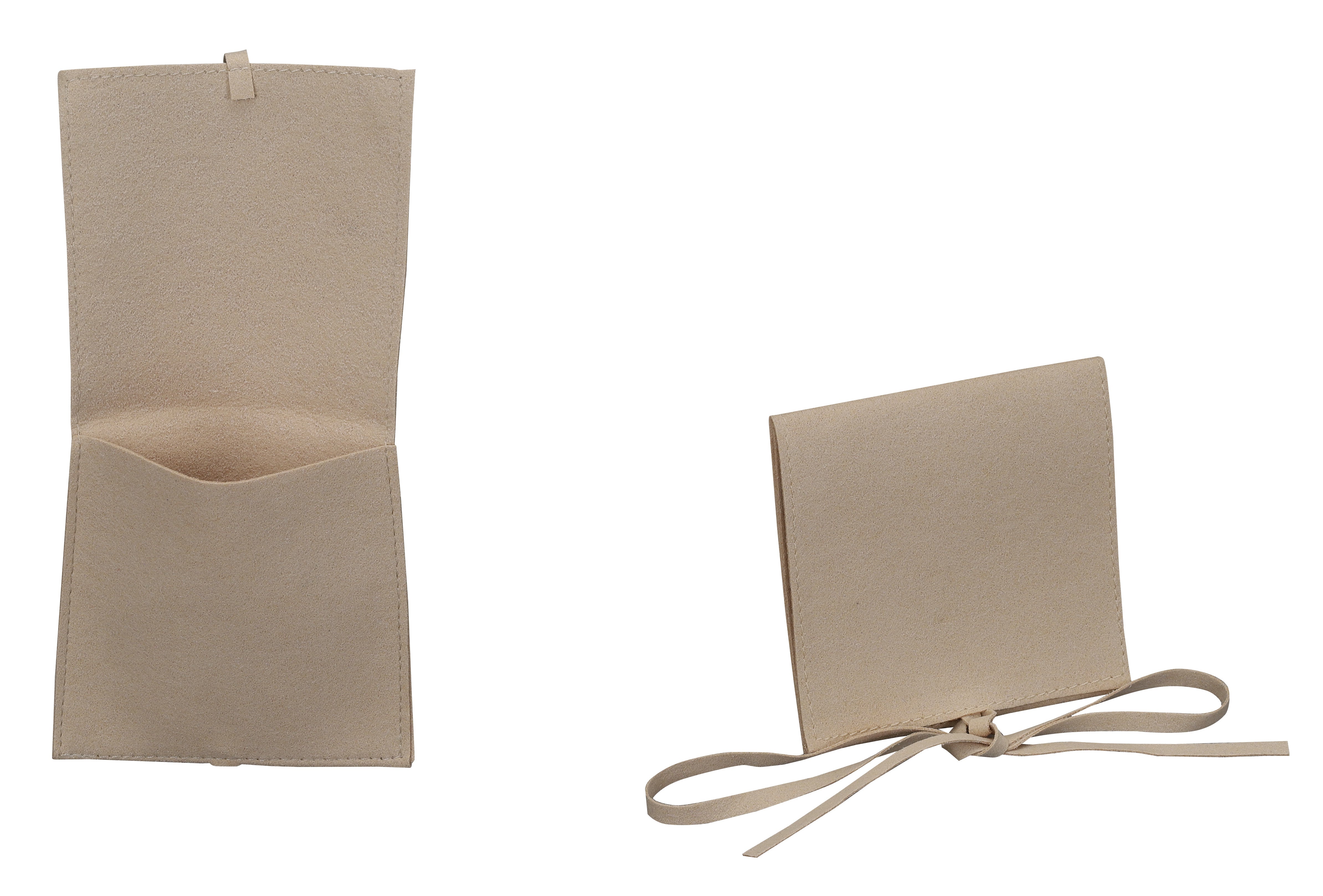 MICROSUEDE POUCH WITH STRINGS Pk of 20