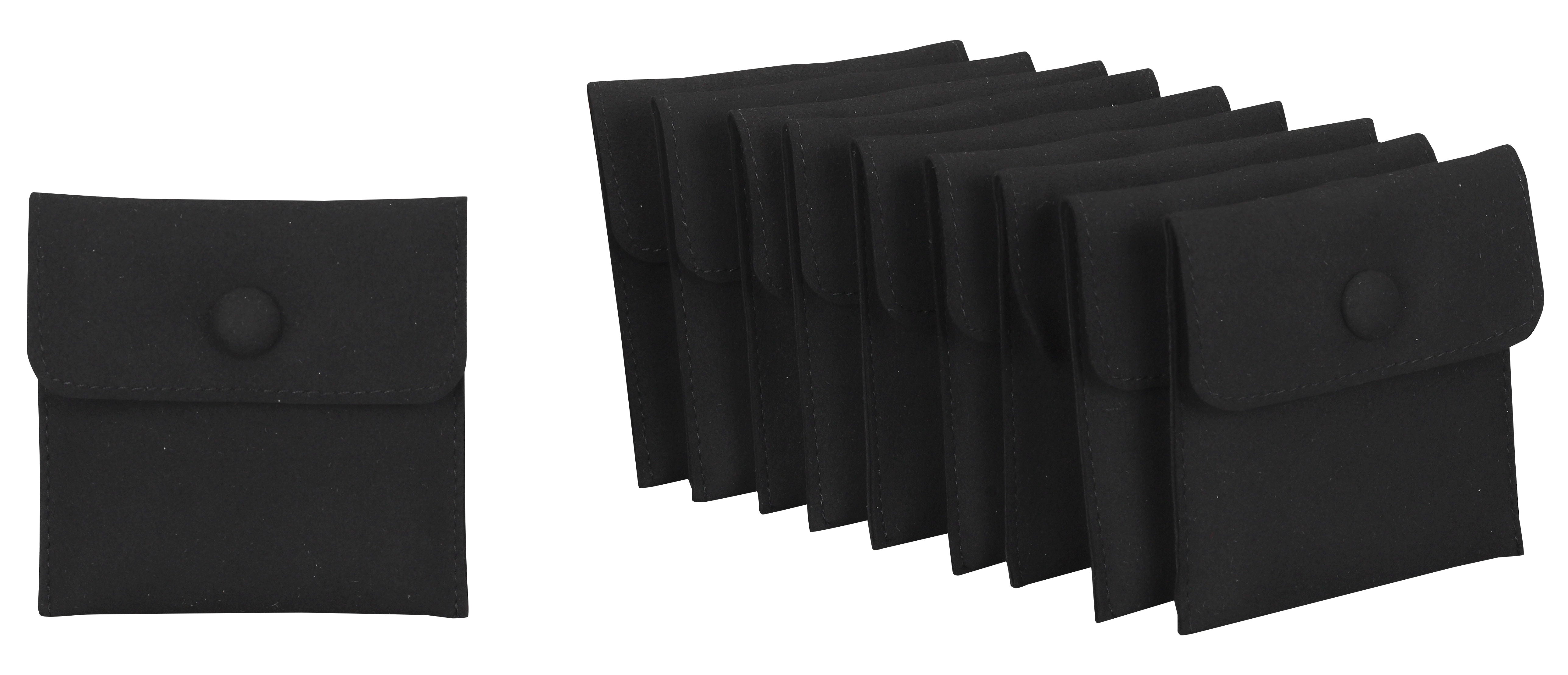 Microsuede Pouch with Snap Button and Multifunction Insert, Pk of 20