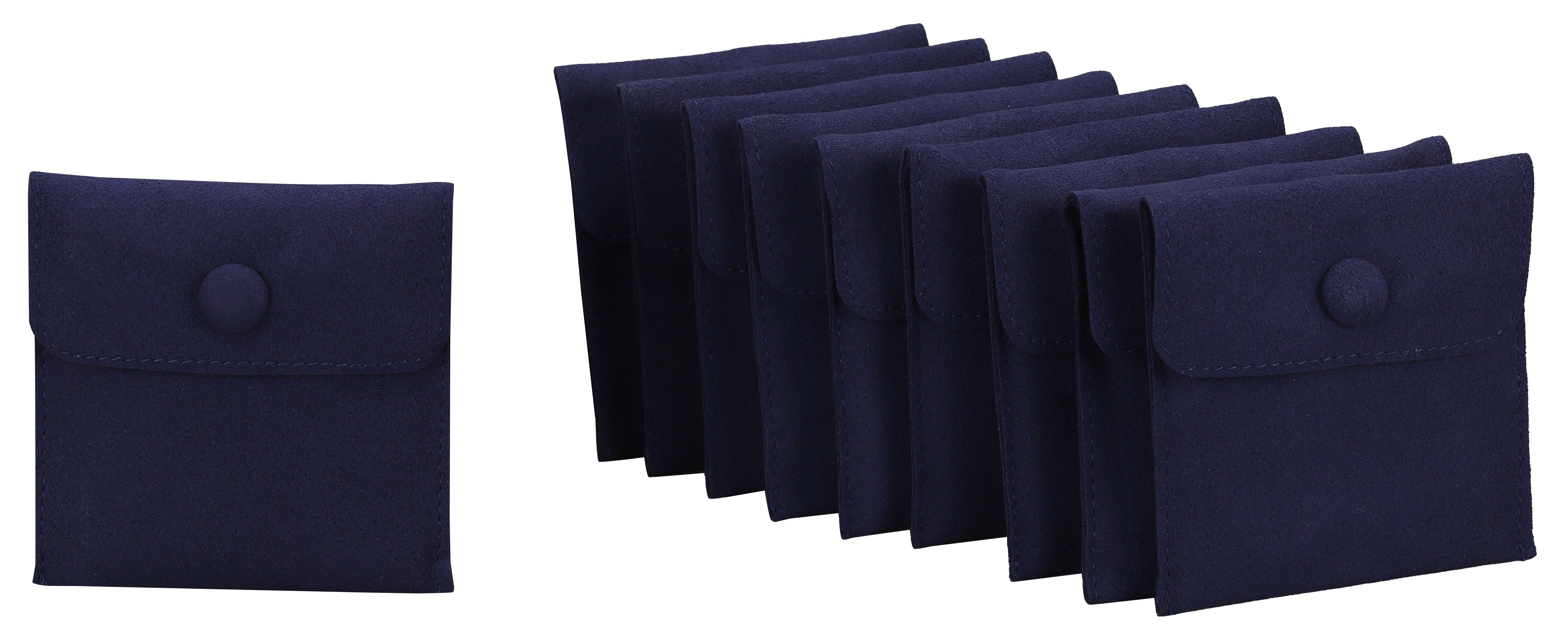 Microsuede Pouch with Snap Button and Multifunction Insert, Pk of 20