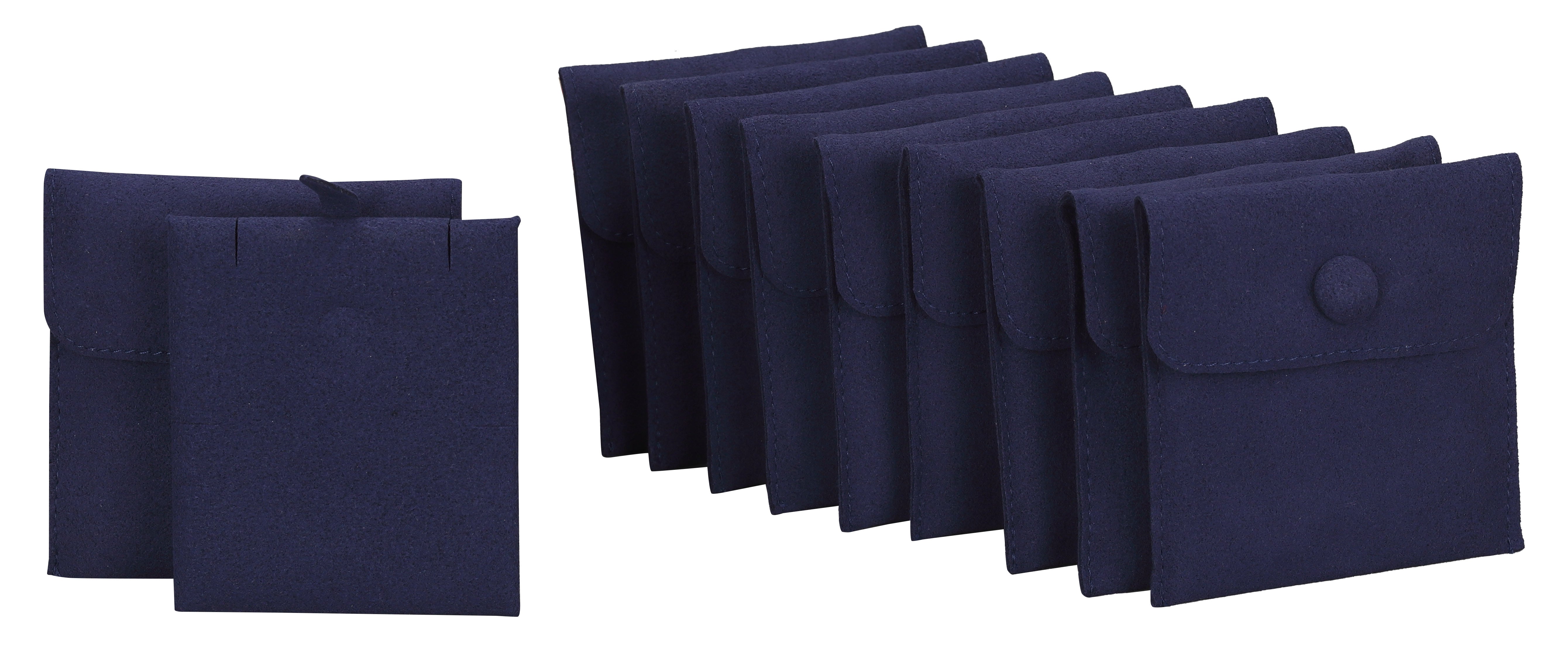 Microsuede Pouch with Snap Button and Multifunction Insert, Pk of 20