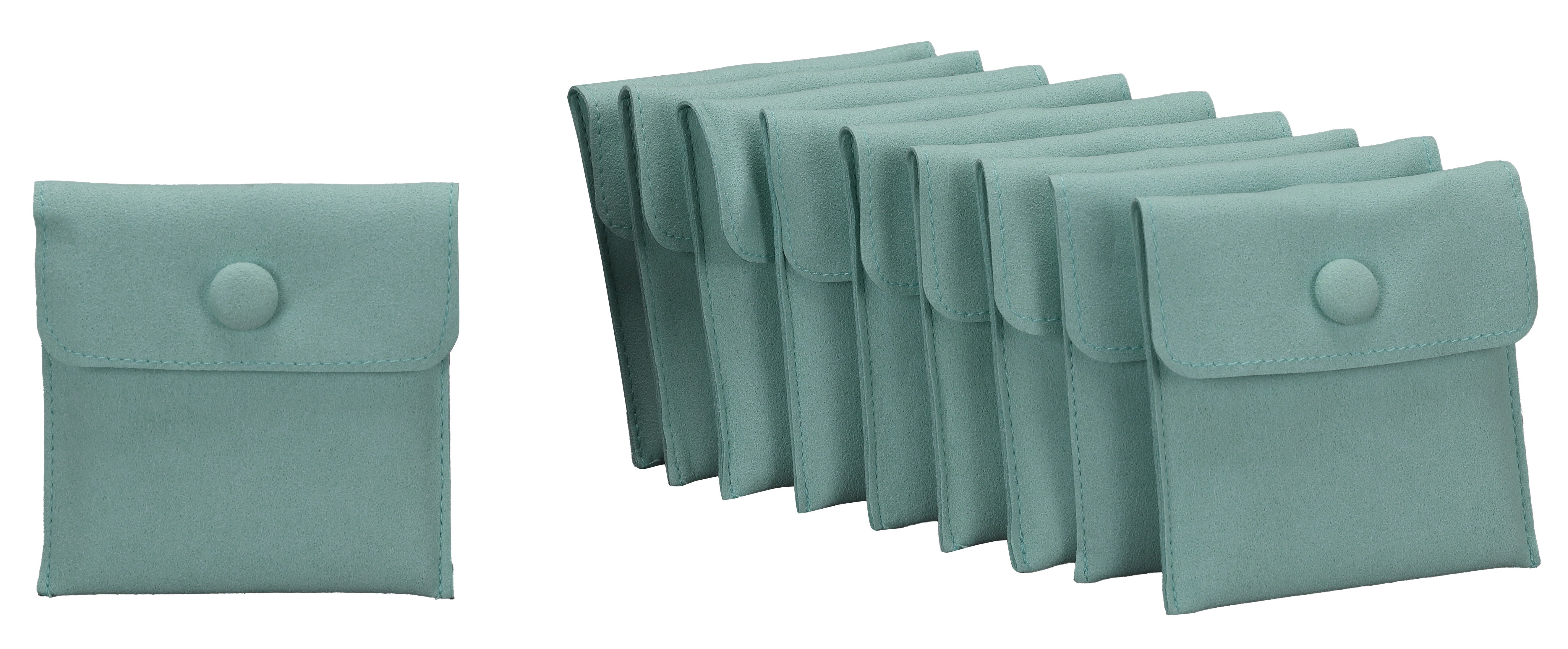 Microsuede Pouch with Snap Button and Multifunction Insert, Pk of 20