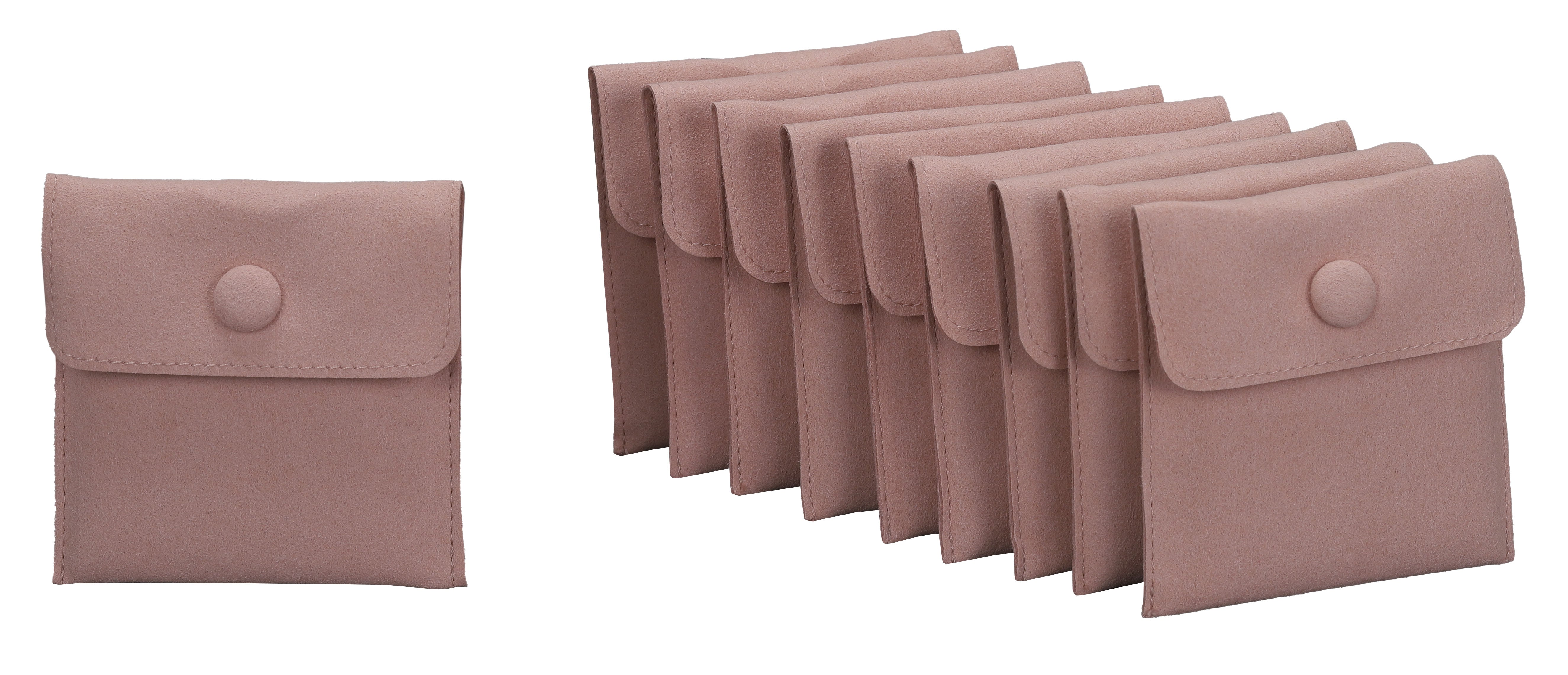 Microsuede Pouch with Snap Button and Multifunction Insert, Pk of 20