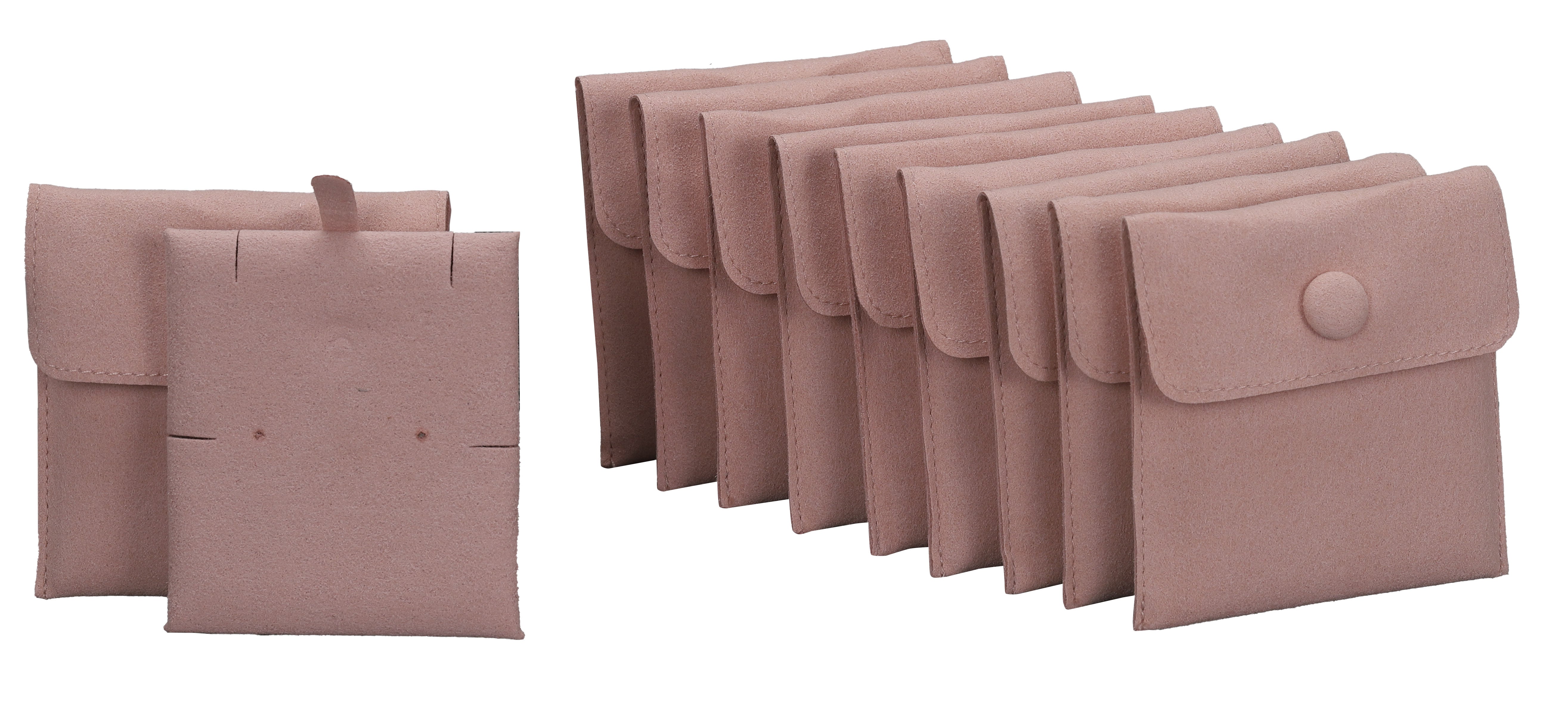 Microsuede Pouch with Snap Button and Multifunction Insert, Pk of 20