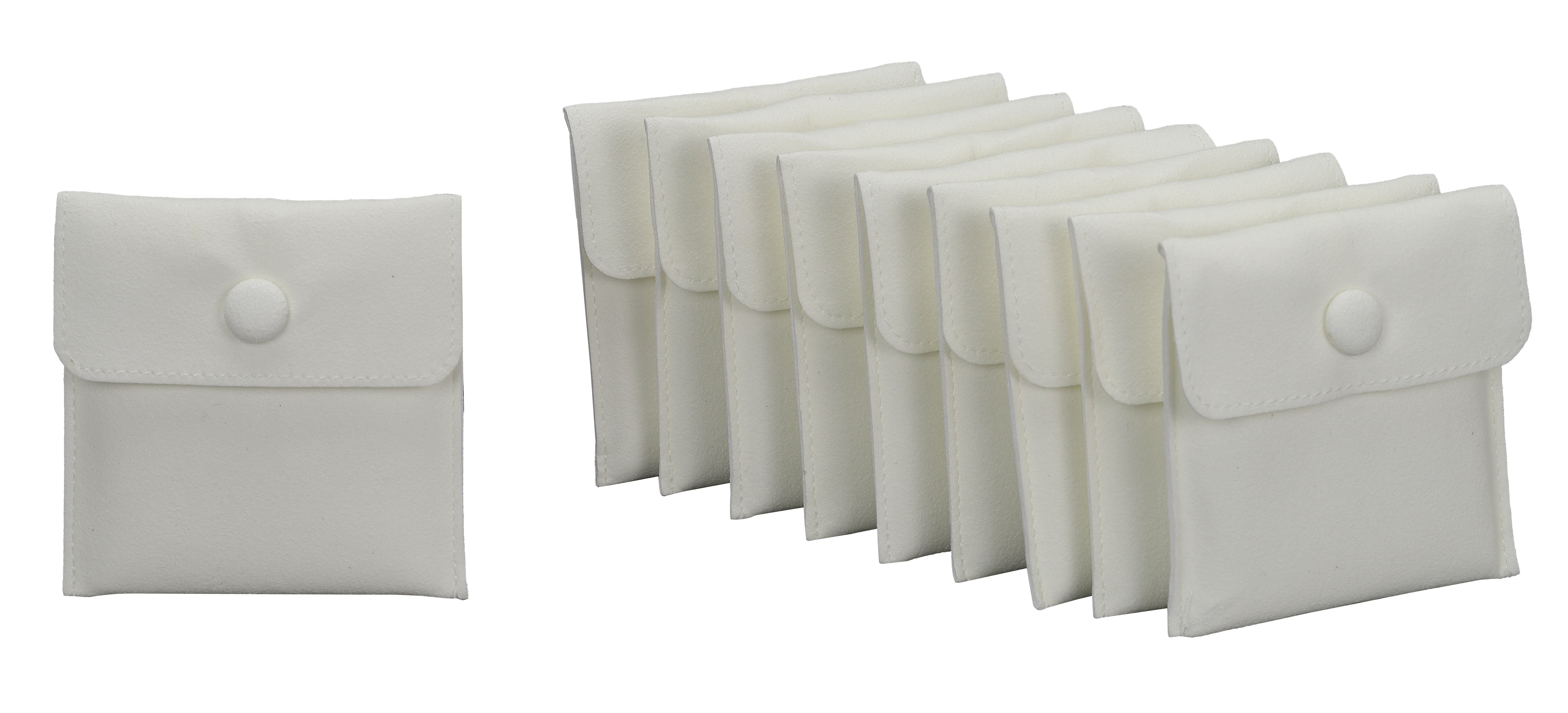 Microsuede Pouch with Snap Button and Multifunction Insert, Pk of 20