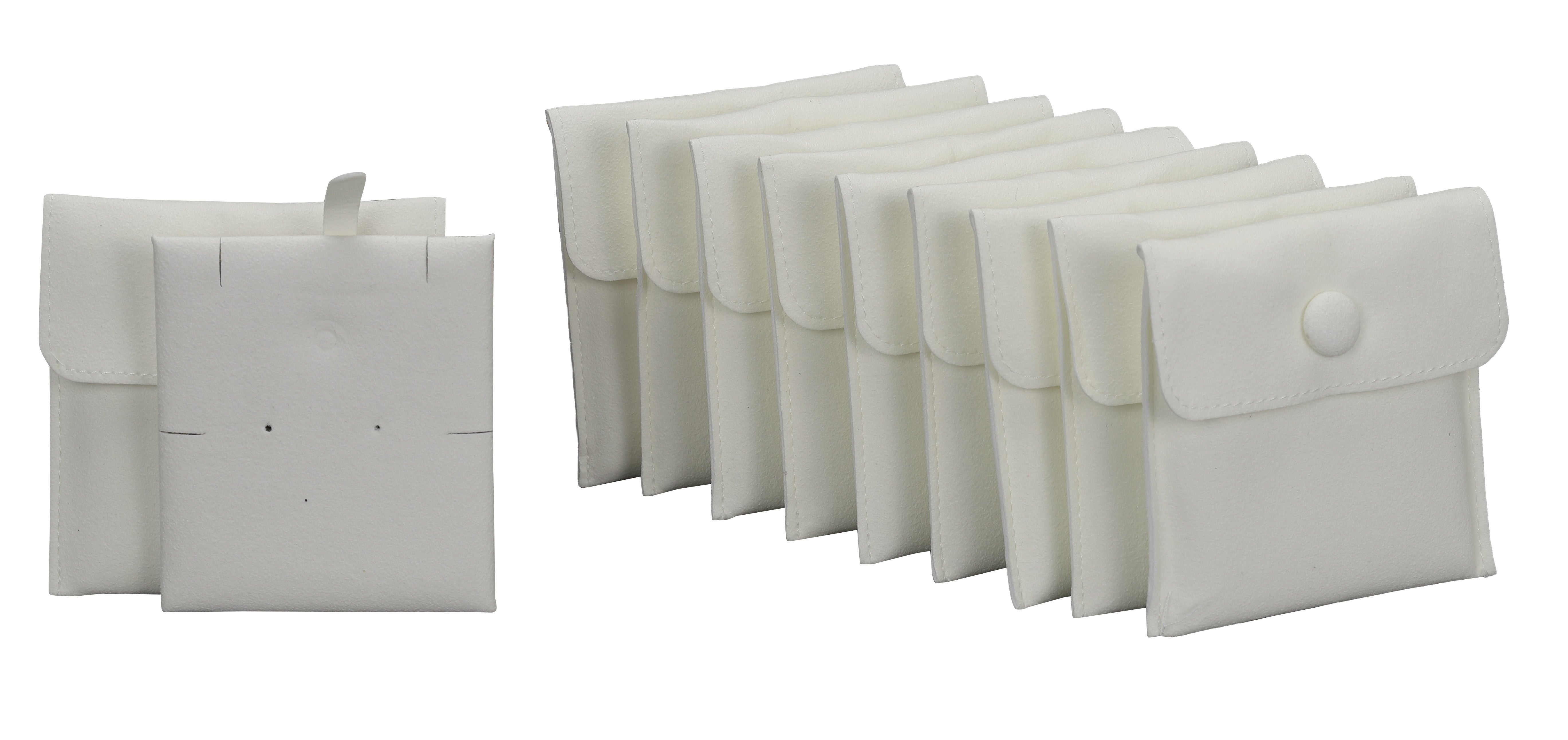 Microsuede Pouch with Snap Button and Multifunction Insert, Pk of 20