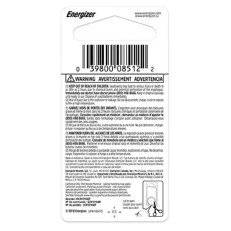 Energizer 1616 (CR1616) Battery, Pk/5