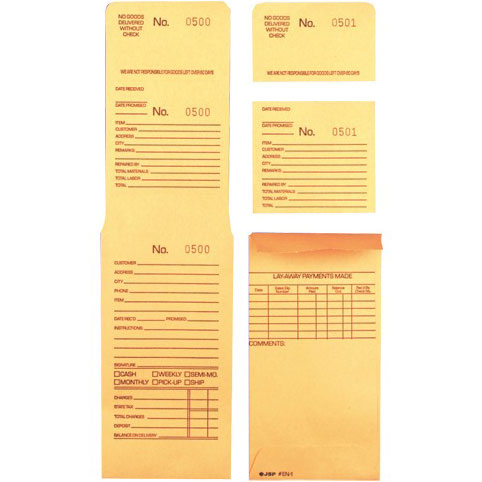 3-Part Repair / Lay-Away Envelopes