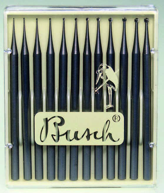 Busch 12- Round Bur Set 0.3-1.4 mm