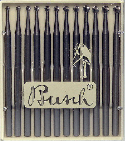 Busch 12- Round Bur Set 1.5-2.6 mm