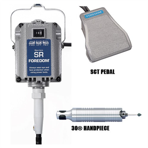 Foredom® SR Motor + SCT Pedal + #30 Handpiece, K.8302