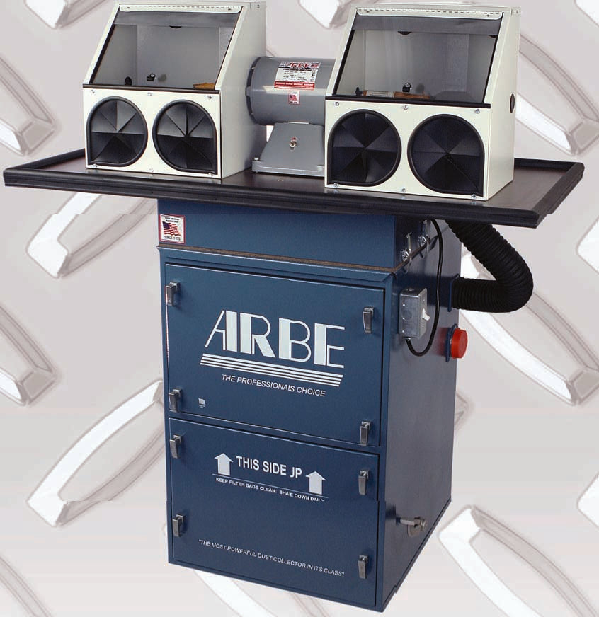 FLOOR MODEL 1HP DUST COLLECTOR W/ 1 POLISHING MOTOR